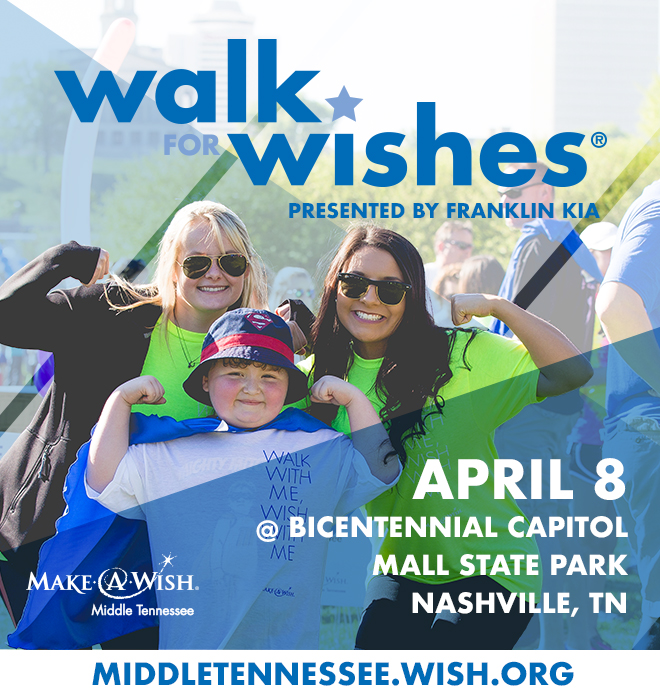 Kia Franklin Tn >> Make a Wish Middle TN: Walk for Wishes | WQQK-FM Kia Franklin Tn >> Make a Wish Middle TN: Walk for Wishes | WQQK-FM
